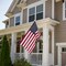 3x5 FT Polyester American Flag with Embroidered Stars, Sewn Stripes, Brass Grommets - Outdoor USA Flags